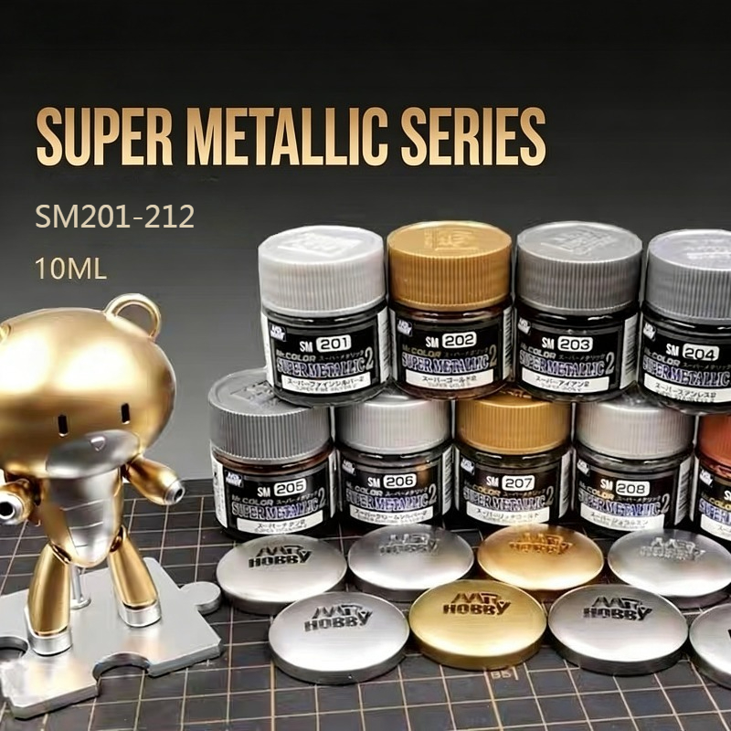 Tamiya Model Paint Set - 10ML Süper Elektrokaplama Etkili Metalik Yağlı