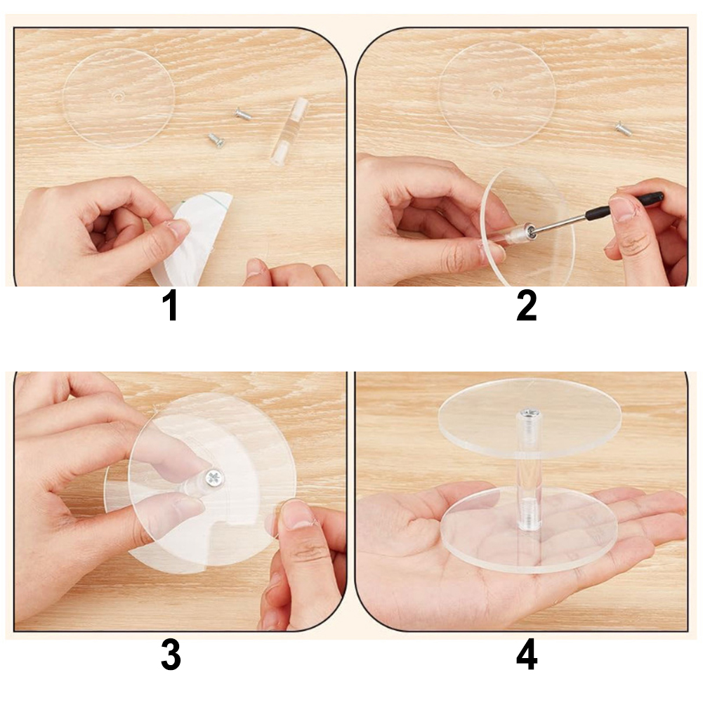 3 Parçalı Şeffaf Akrilik Yuvar - Display Risers Set incelemesi ve fiyatı